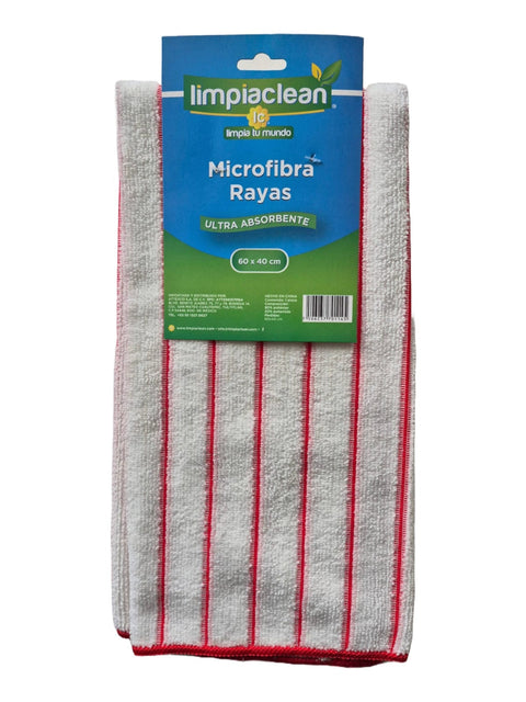 Microfibra Rayas Limpiaclean 60x40 cm