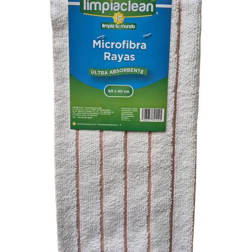 Microfibra Rayas Limpiaclean 60x40 cm