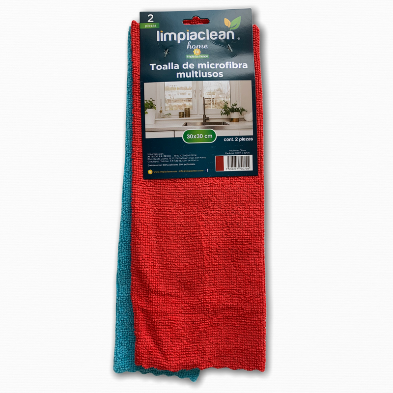 2 Pack Microfibra Limpiaclean 30x30 cm