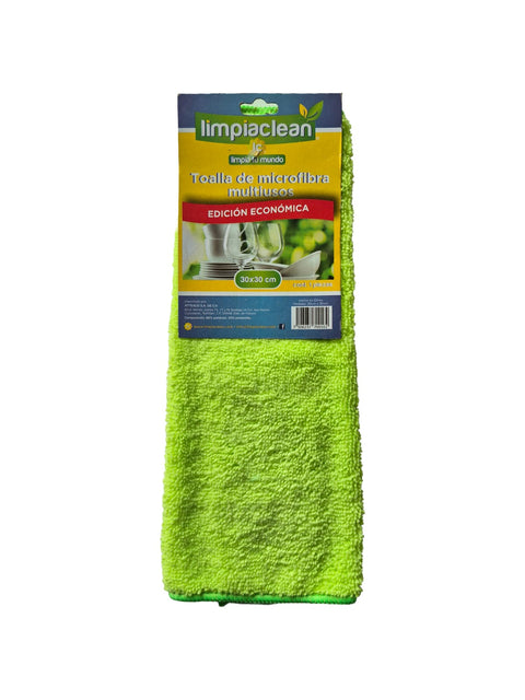Microfibra Multiusos Afelpado Limpiaclean 30x30 cm