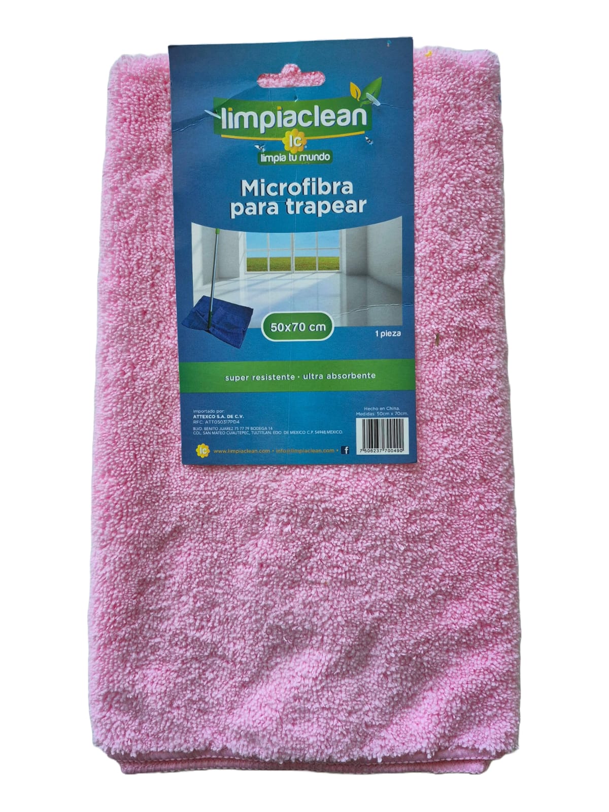 Microfibra para trapear Limpiaclean 50x70 cm afelpado