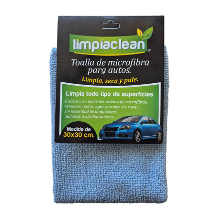 Microfibra Autos Limpiaclean 30x30 cm