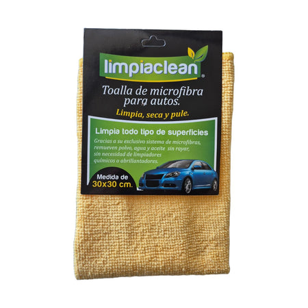Microfibra Autos Limpiaclean 30x30 cm
