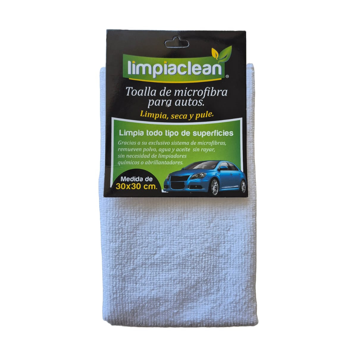 Microfibra Autos Limpiaclean 30x30 cm