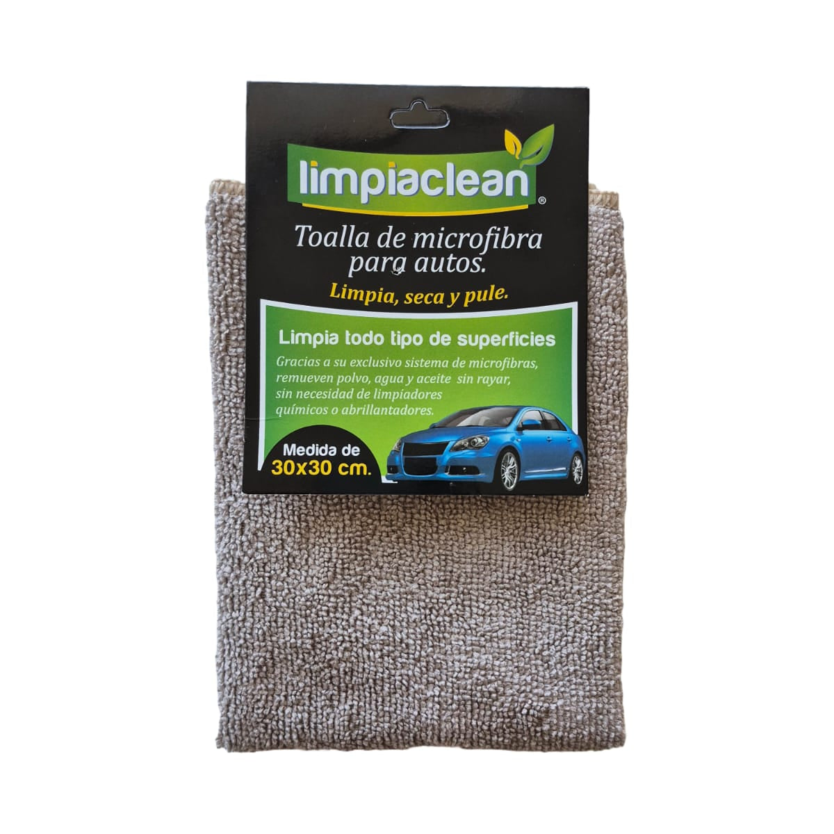 Microfibra Autos Limpiaclean 30x30 cm