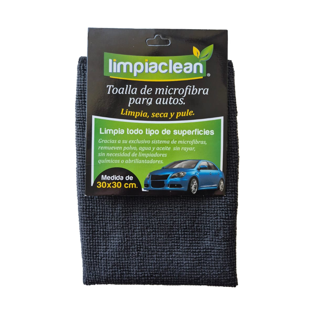 Microfibra Autos Limpiaclean 30x30 cm