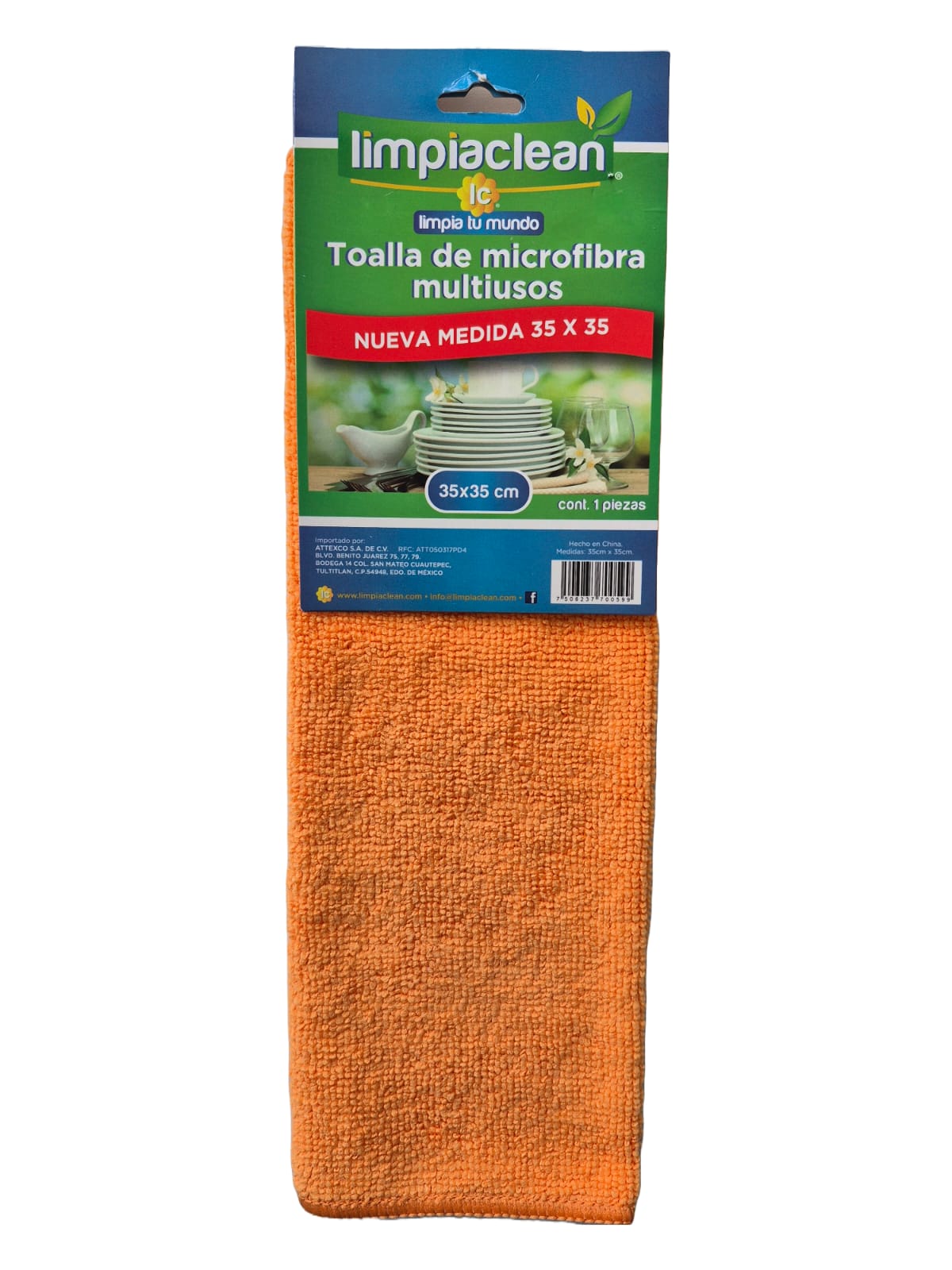 Microfibra Multiusos Limpiaclean 35x35 cm