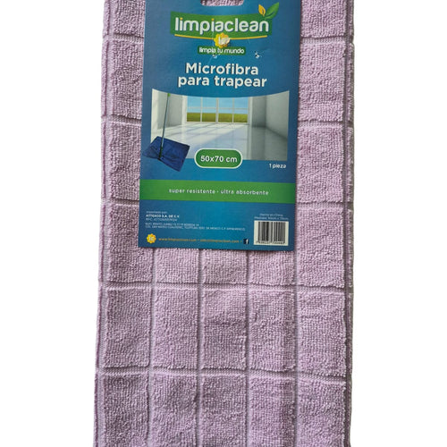 Cargar la imagen en el visor de la galería, Microfibra para trapear Limpiaclean 50x70 cm con textura de cuadros
