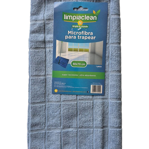 Cargar la imagen en el visor de la galería, Microfibra para trapear Limpiaclean 50x70 cm con textura de cuadros
