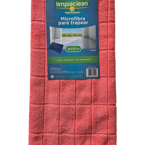 Cargar la imagen en el visor de la galería, Microfibra para trapear Limpiaclean 50x70 cm con textura de cuadros
