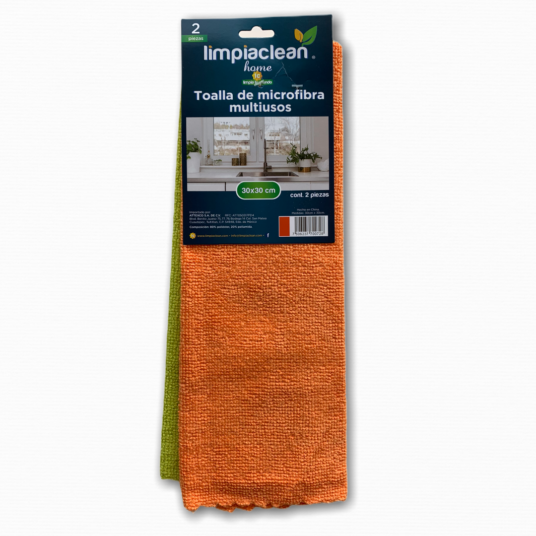 Microfibra Limpiaclean 2 Pack 30x30 cm